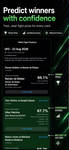 MMA Fight Predictor screenshot