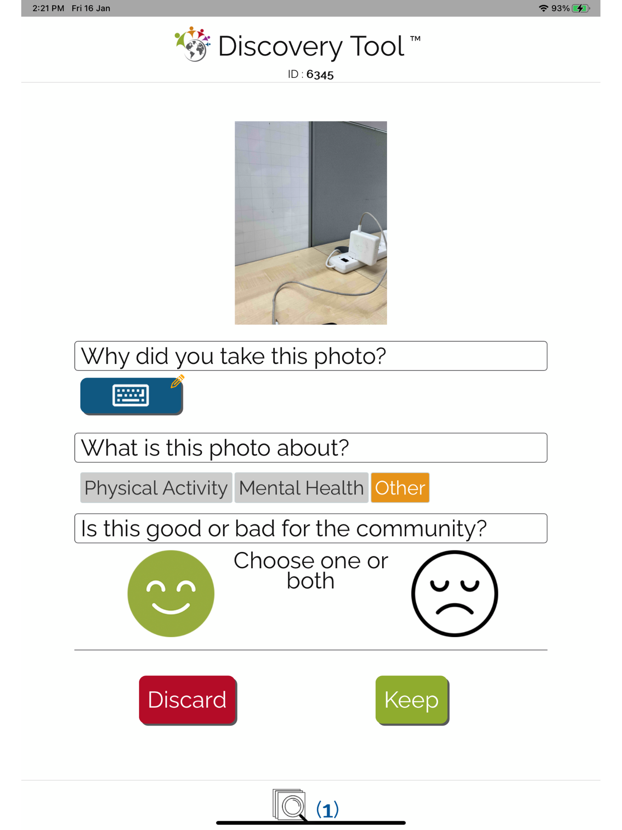 Discovery Tool Our Voice