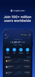 Crypto.com - Buy Bitcoin, ETH screenshot #1 for iPhone
