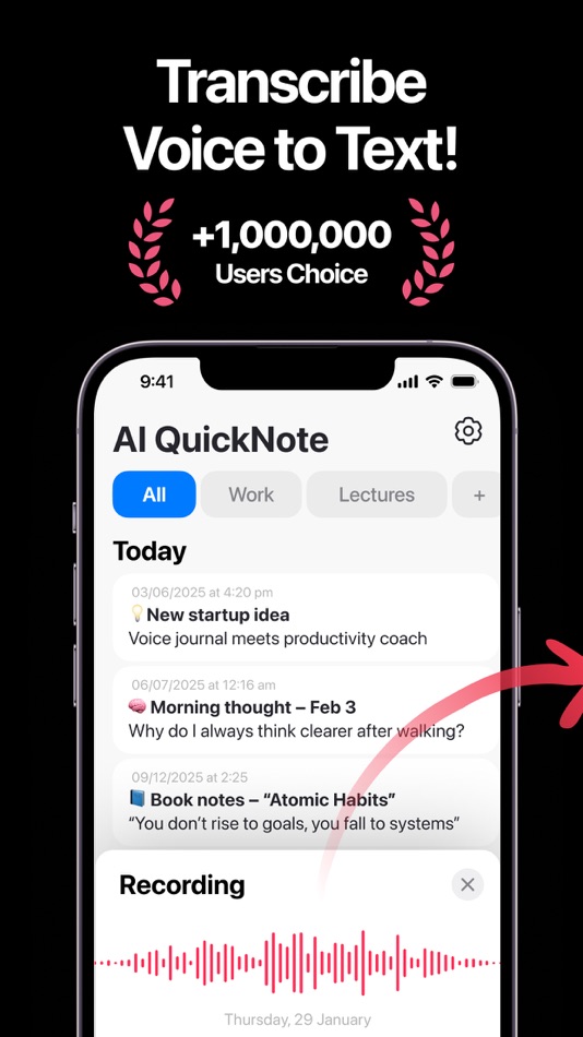 #1. AI QuickNote: Smart Note Taker (iOS) 由: Yury Lipnitski