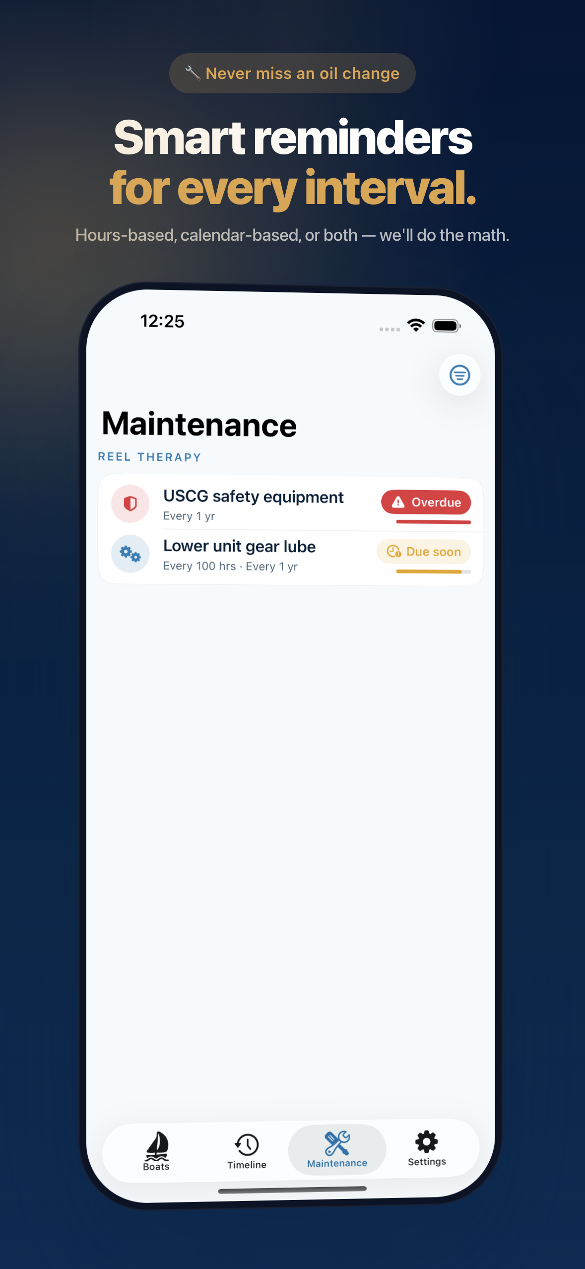 Skipper: Boat Maintenance Log