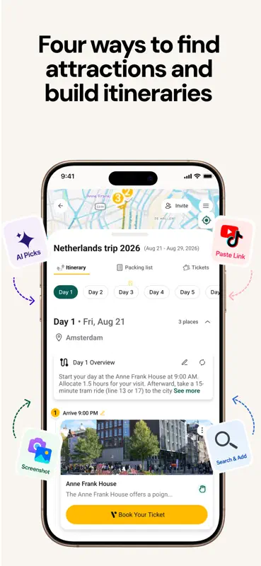Packy: AI Trip Itinerary Maker screenshot 2 of 7