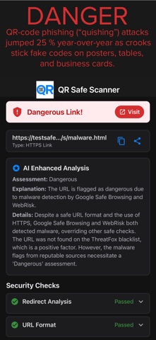 QR Safe Scanner screenshot