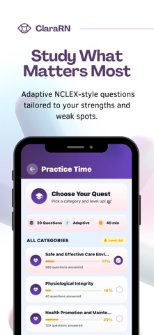 ClaraRN Pass NCLEX Confidently Screenshot 2 of 9