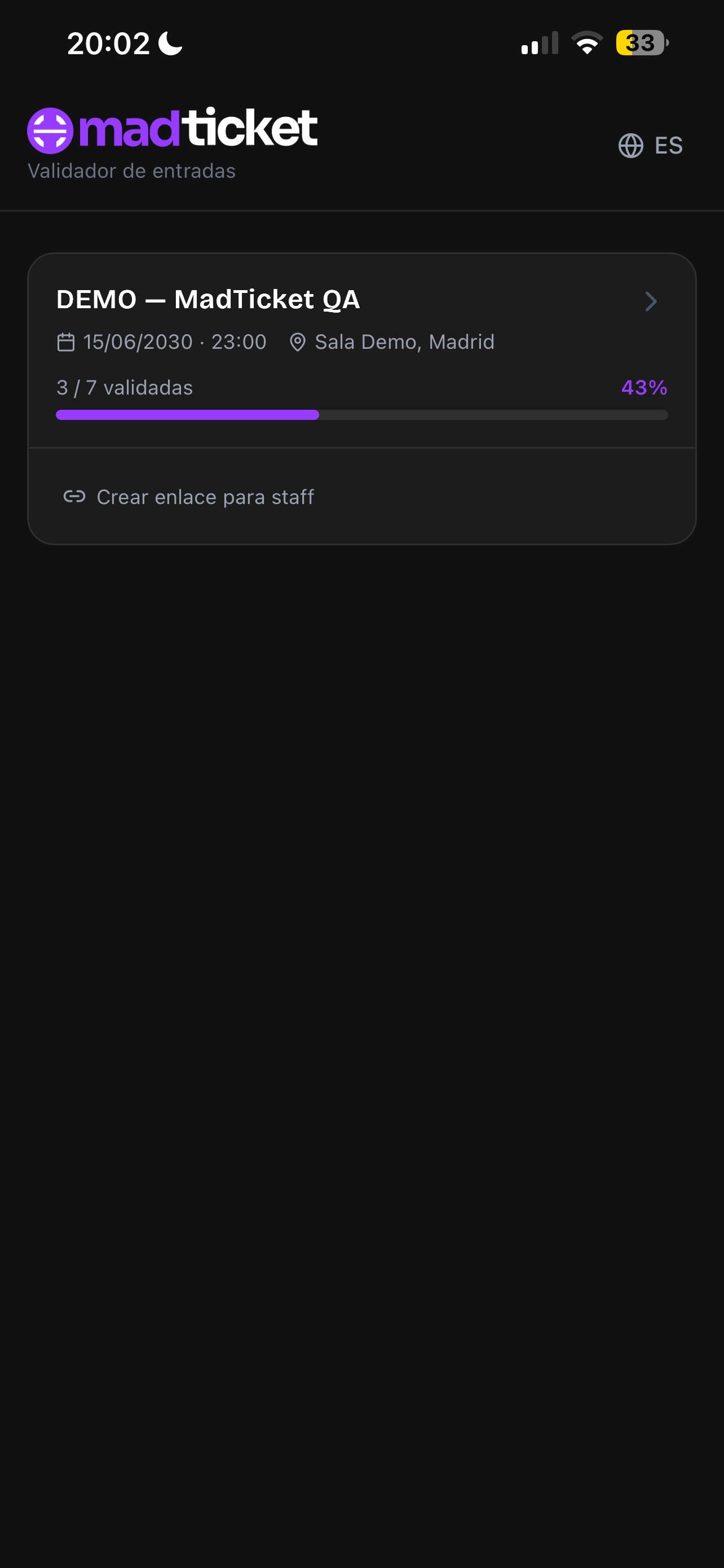 Screenshot 1 of MadTicket Scan