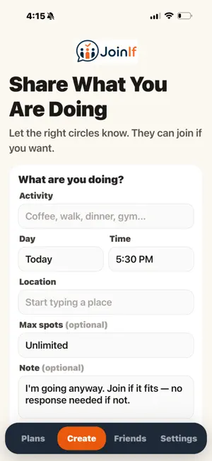 JoinIf screenshot 2