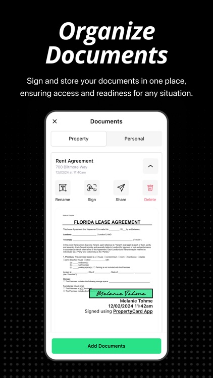 PropertyCard Docs & PDFs