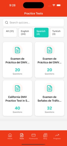 DMV Practice Exams iPhone screenshot