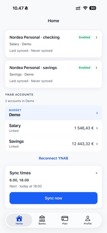 BudgetSyncer Screenshot 1 of 3