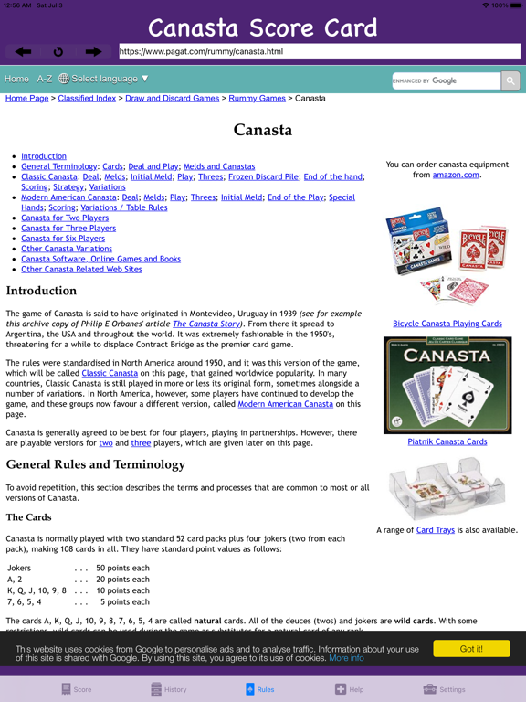 Screenshot #6 pour Canasta Score Card
