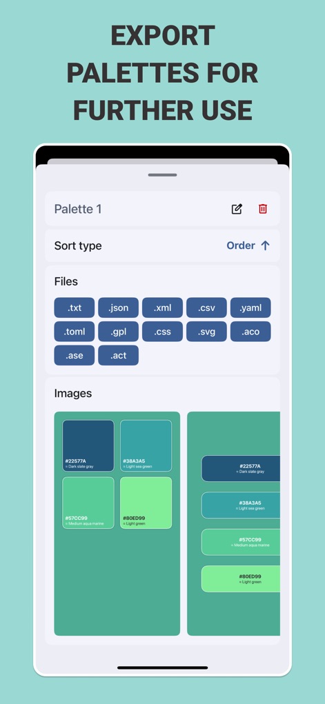 Color & Palettes - Graphics & Design App | MWM