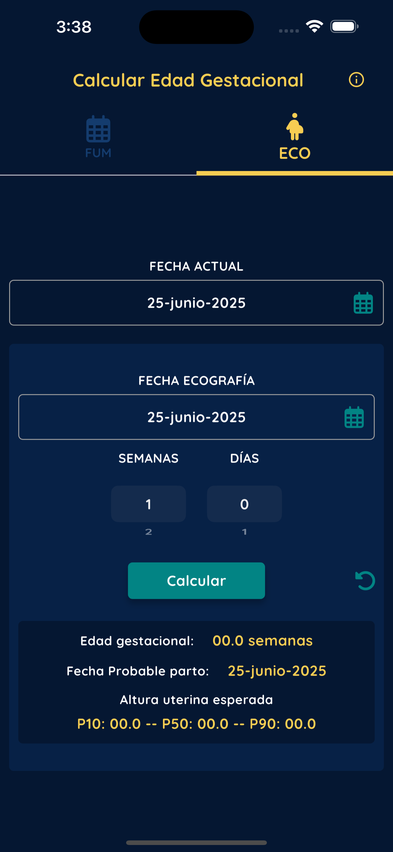 Calcular Edad Gestacional
