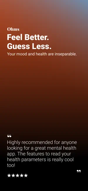 Ohms: Daily Mood & Wellness screenshot 1