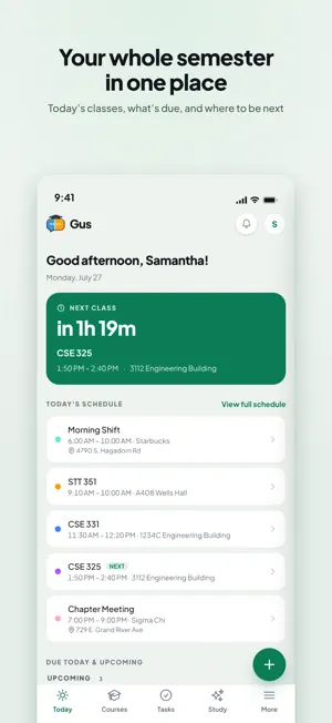 Gus — College Companion screenshot 1