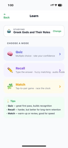 Tidbit - Never Cram Again! screenshot