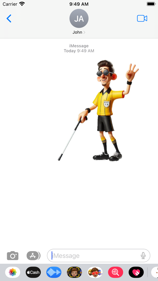 #4. Blind Referee Stickers (iOS) Podle: Paul Scott