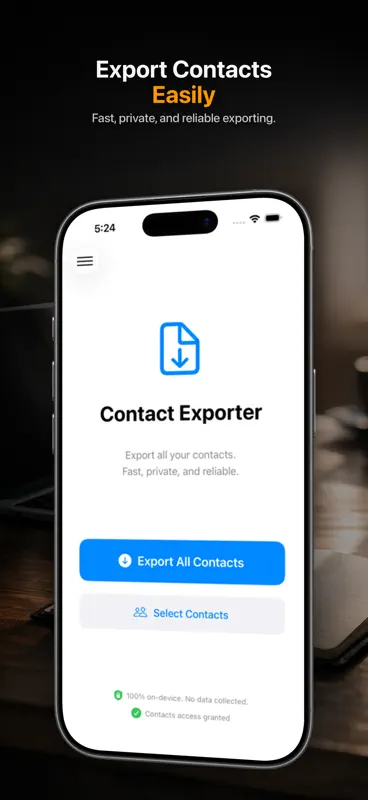 Contact Exporter - Sauvegarde screenshot 3 of 6