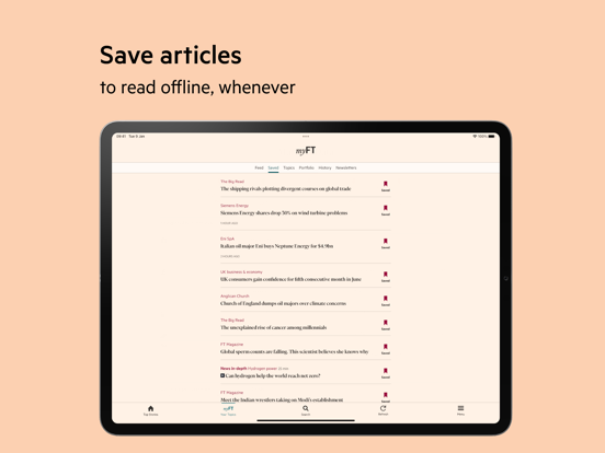 Financial Times: Business News iPad screenshot 8 - News app