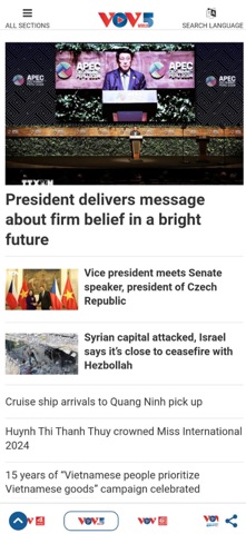 VOV News iPhone screenshot 2