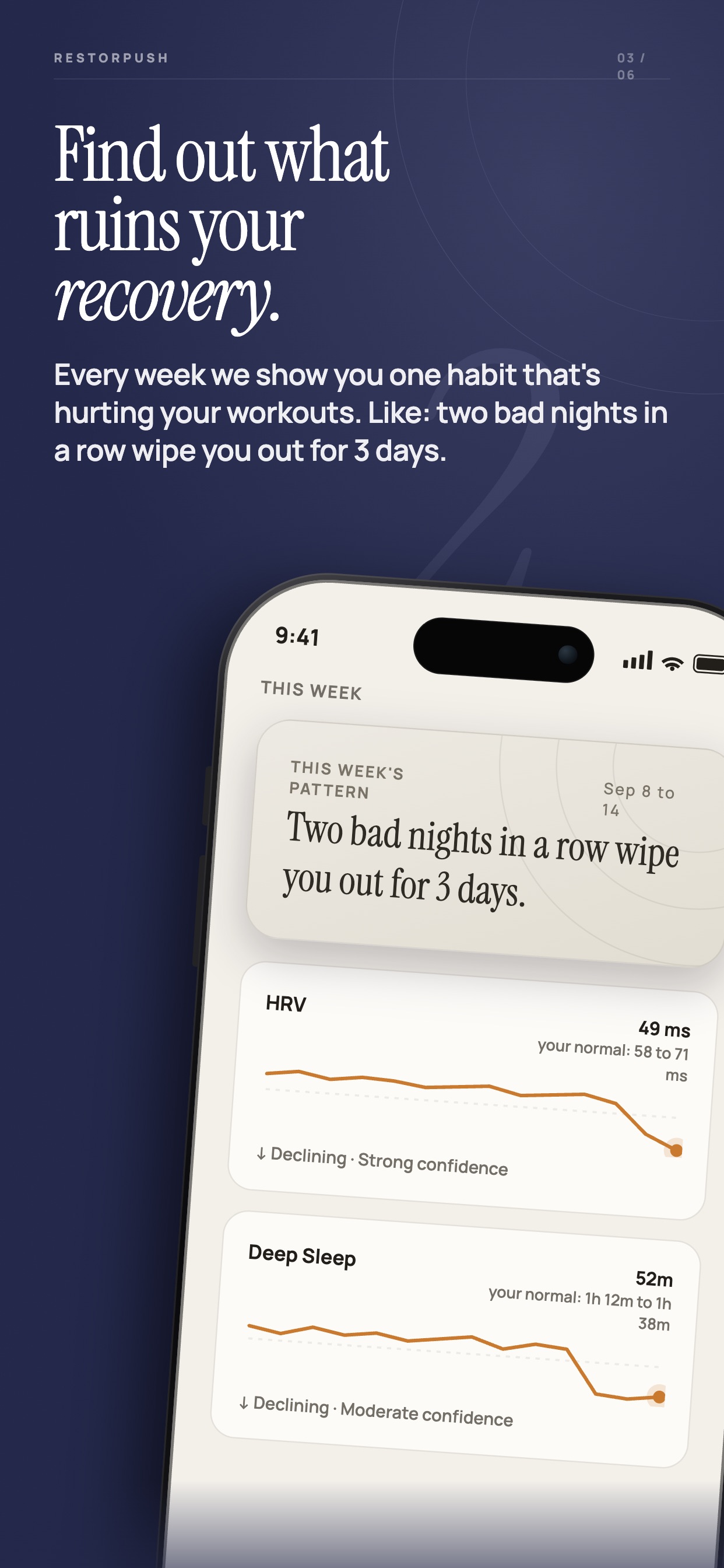 Screenshot 3 of Workout Recovery: RestOrPush