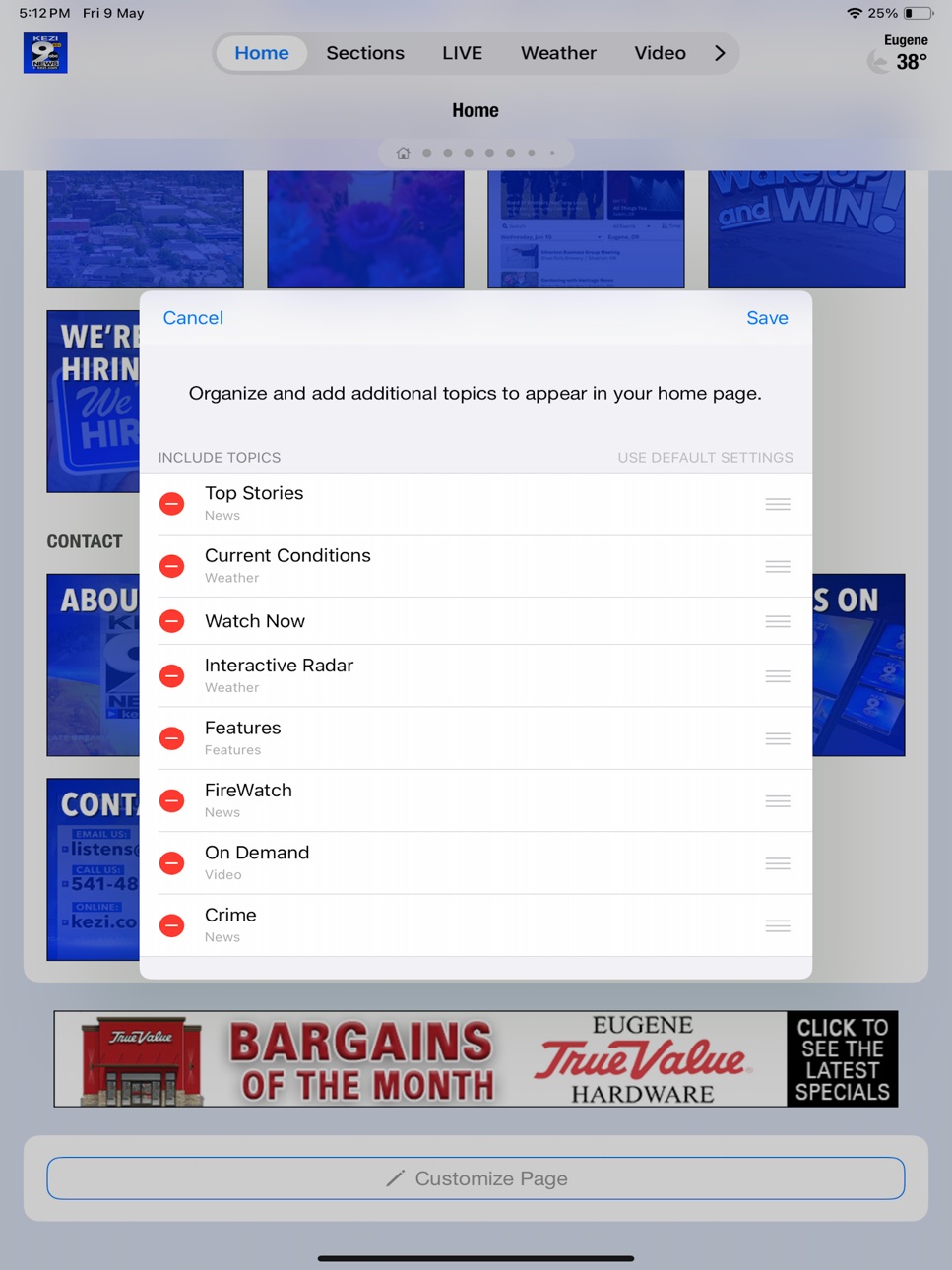 iPad screenshot