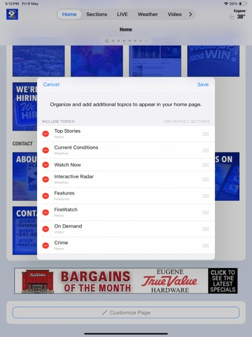 KEZI 9 News & Weather iPad screenshot