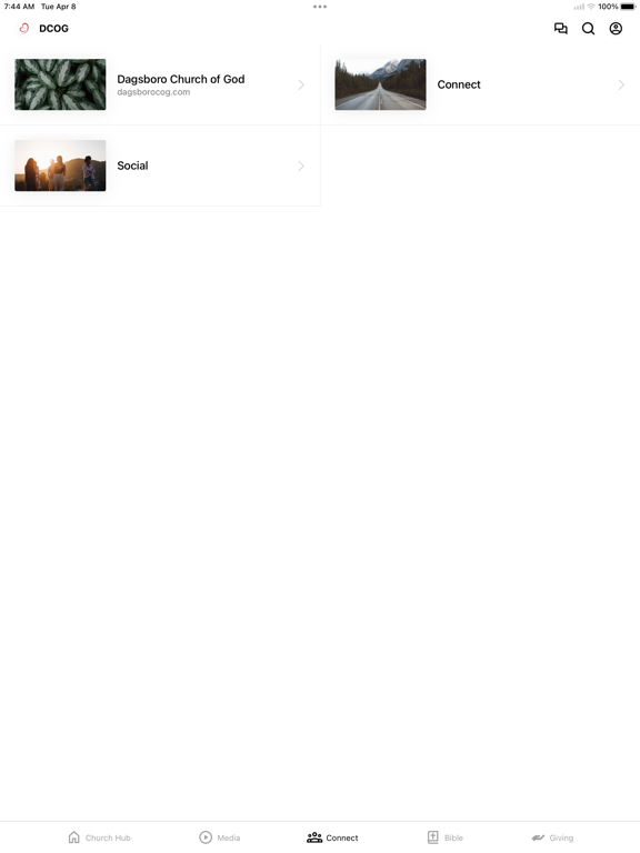 Dagsboro Church of God iPad screenshot