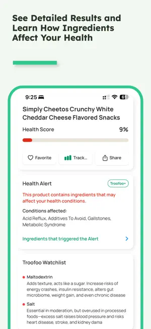 Troofoo - Food Scanner screenshot 3