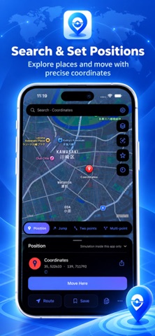 MockPoGo: GPS Joystick & Route のスクリーンショット