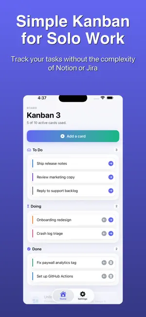 Kanban Board - Task Manager screenshot 2