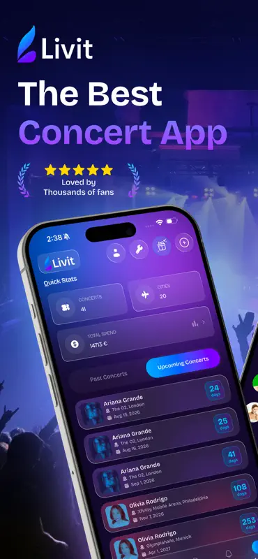 Livit: Concert Fan Community screenshot 1 of 5
