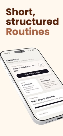Aluna Flow - Workout Plans screenshot