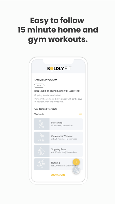 Screenshot #2 pour Boldly Fit
