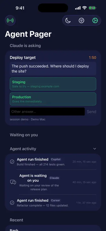 Agent Code Pager screenshot 2 of 4