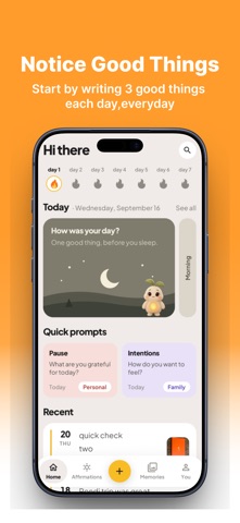 Gratitude Journal & Mood Diary screenshot