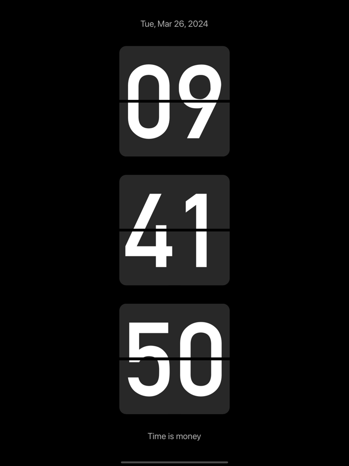 桌面懸浮時鐘 - 搶購秒殺  翻頁時鐘