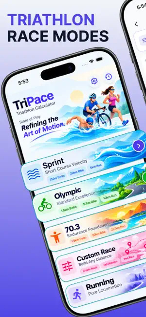 TriPace Triathlon Calculator screenshot 1