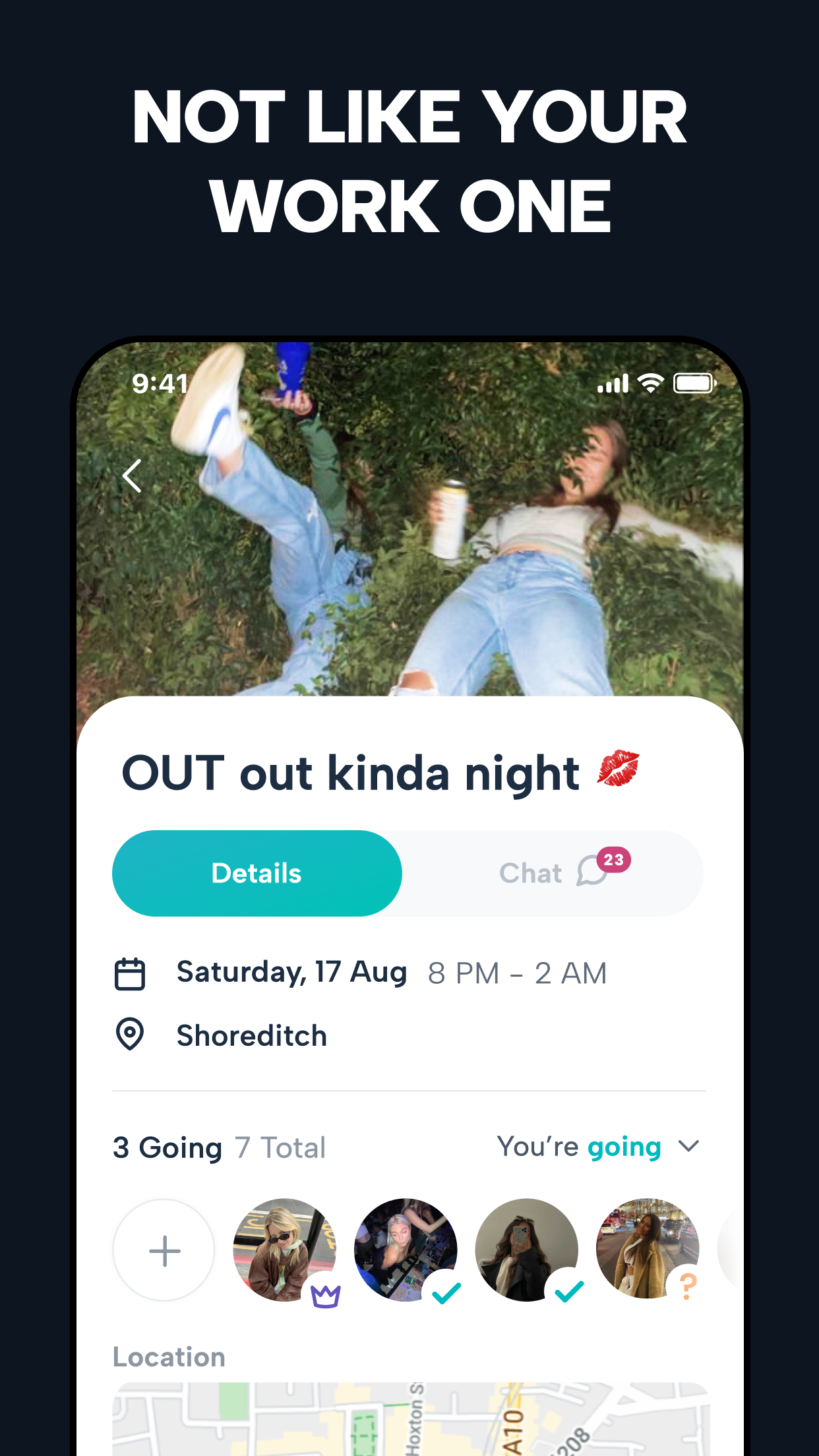 Howbout: social calendar screenshot 2