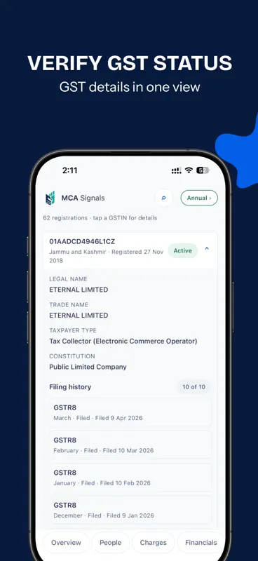 MCA Signals: Indian Companies screenshot 6 of 8