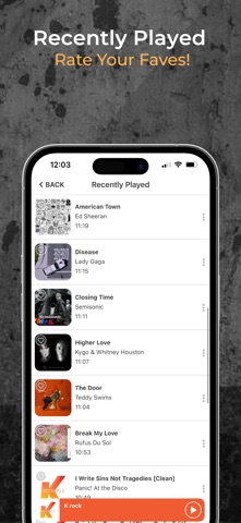 K rock iPhone screenshot 4