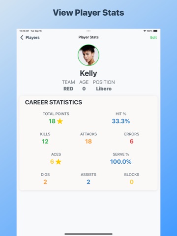 Voller: Volleyball Scoreboard iPad screenshot