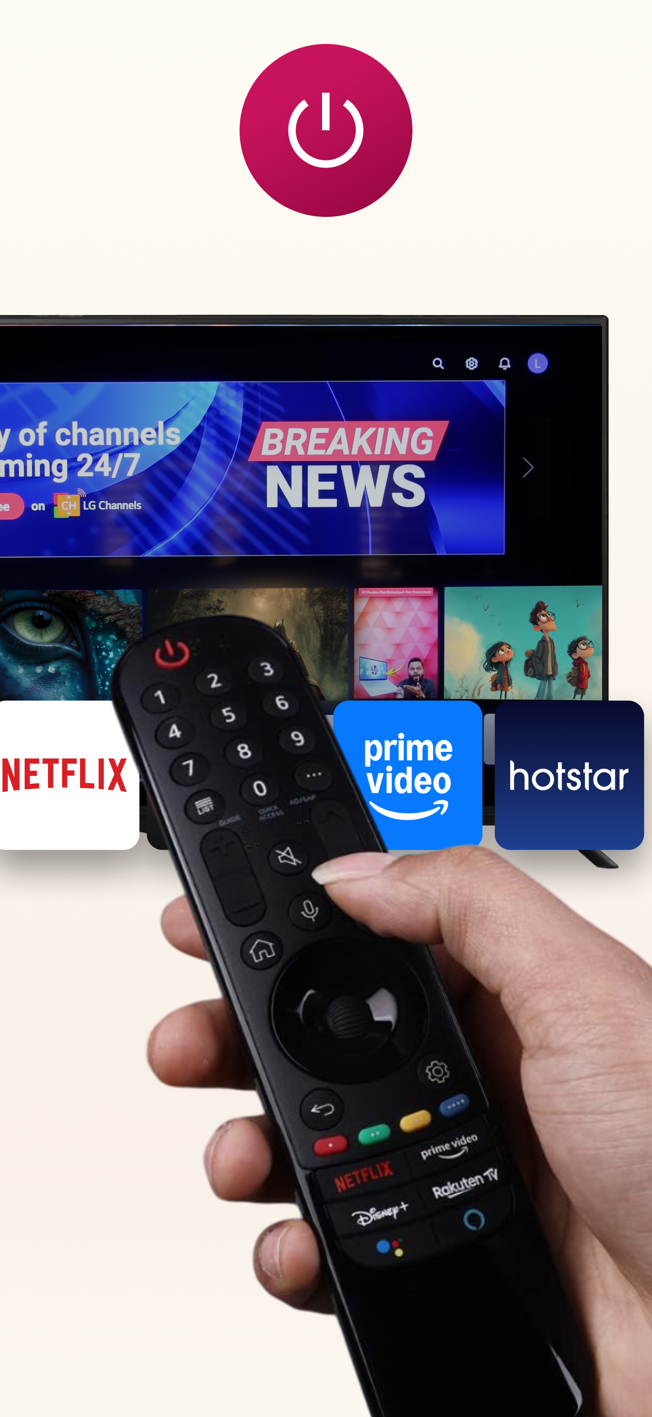 Remote Control TV & TV Plus