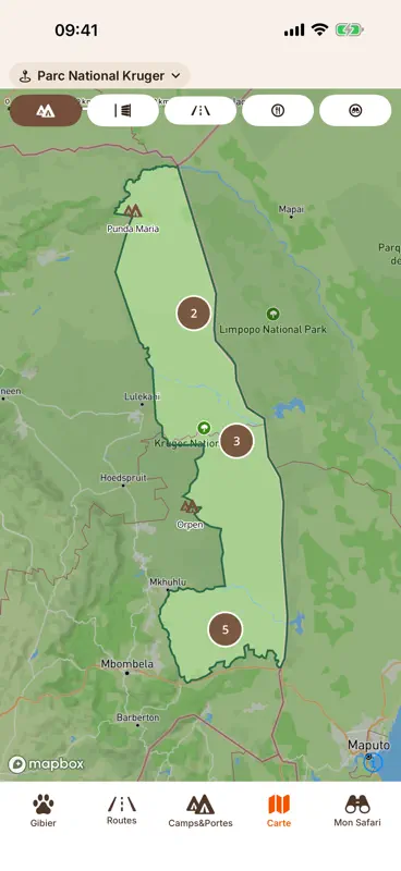 Kruger Safari: Carte & Guide screenshot 1 of 10