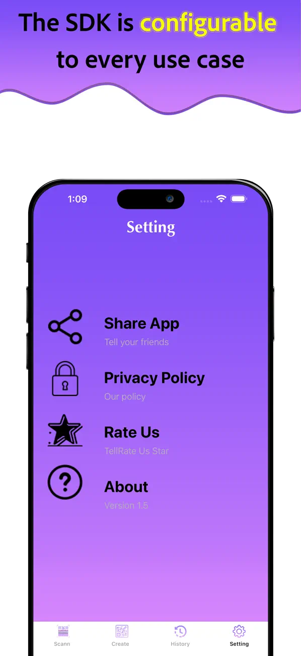 #4. QR Code Scanner, Bar-code Scan (iOS) Ved: Fahad Manzoor