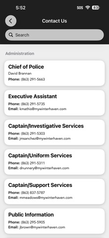 Winter Haven Public Safety Screenshot 2 of 3