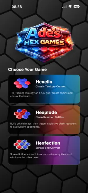 Ades Hex Game screenshot 1