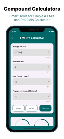 Easy Fast Loan Calculator iPhone screenshot