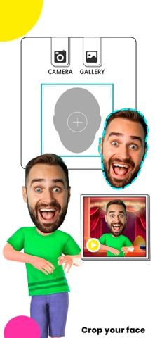 Face in dance for make videos iPhone screenshot