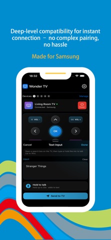 Wonder TV - Control Samsung iPhone screenshot
