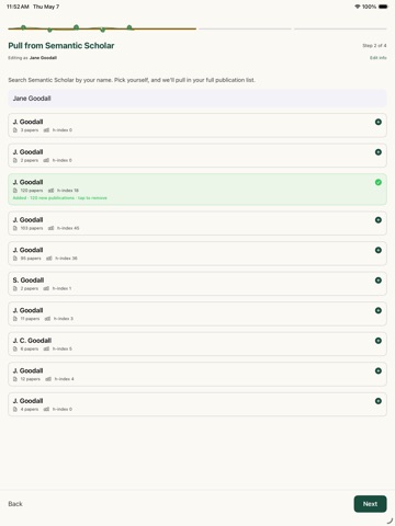 FacultyDex iPad screenshot